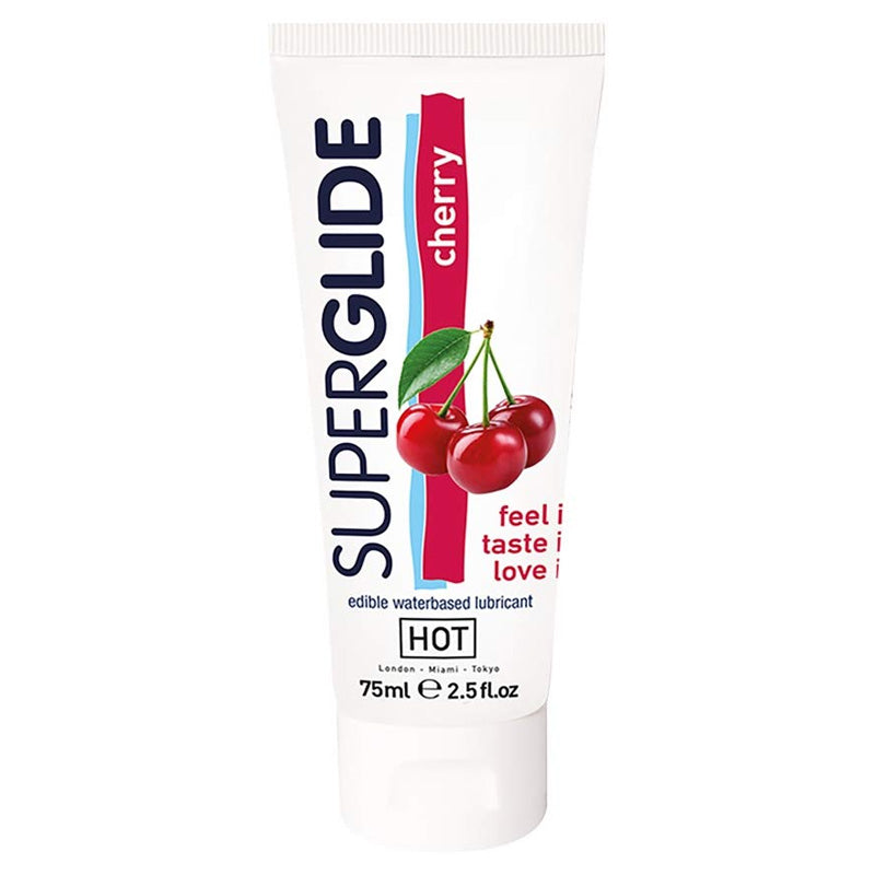 HOT Superglide Edible Lubricant Waterbased - CHERRY