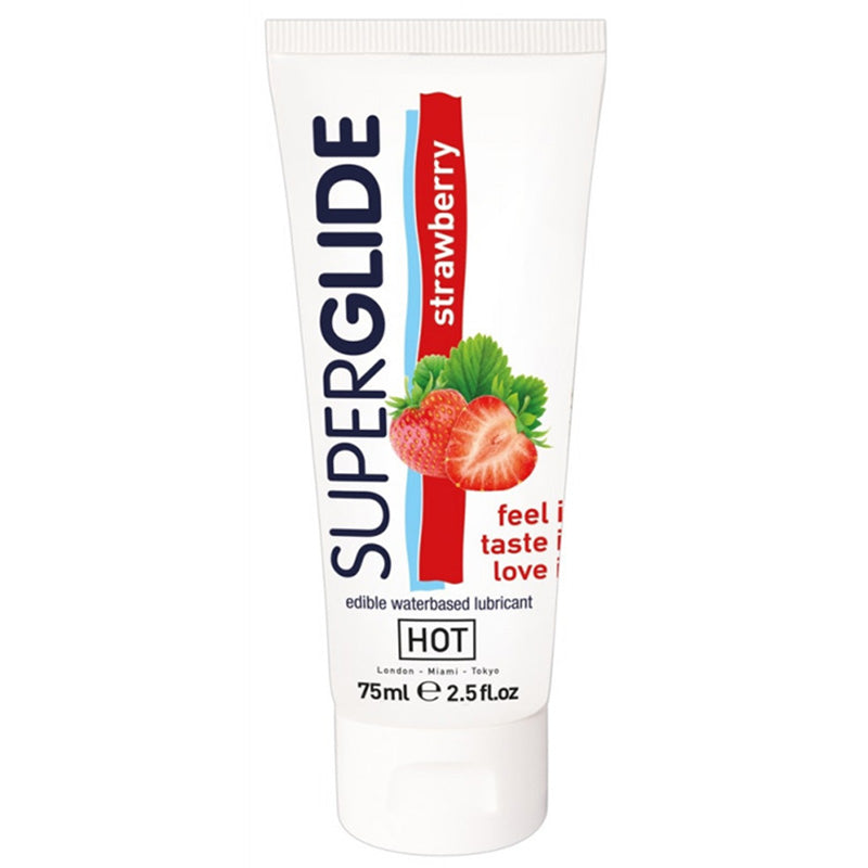 HOT Superglide Edible Lubricant Waterbased - STRAWBERRY