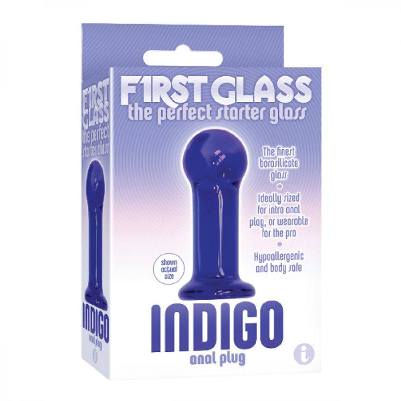 The 9s First Glass Indigo Anal Plug