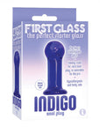 The 9s First Glass Indigo Anal Plug