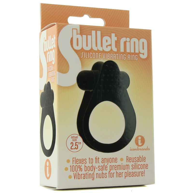 The 9s S Bullet Silicone Vibrating Cockring