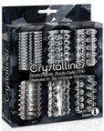 The 9s Crystalline TPR Cock Sleeves 6 Pack