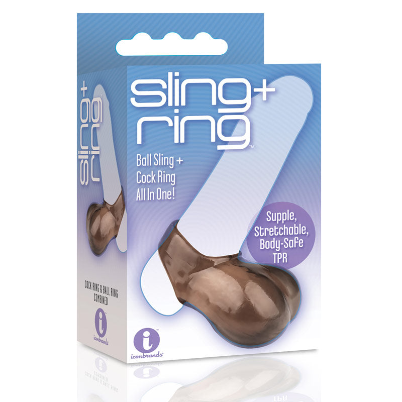The 9s Sling and Ring Cock Ring and Ball Sling