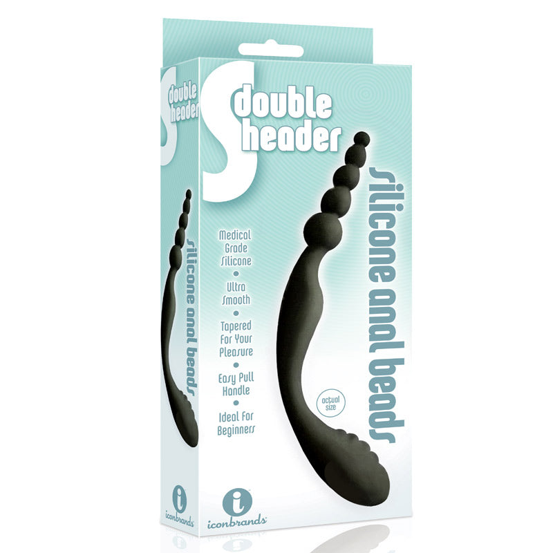The 9s SDouble Header Double Ended Silicone Anal Beads