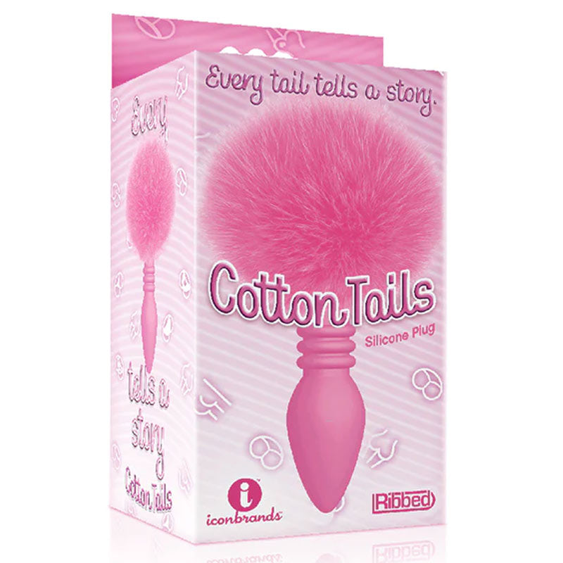 The 9s Cottontails Bunny Tail Butt Plug Ribbed