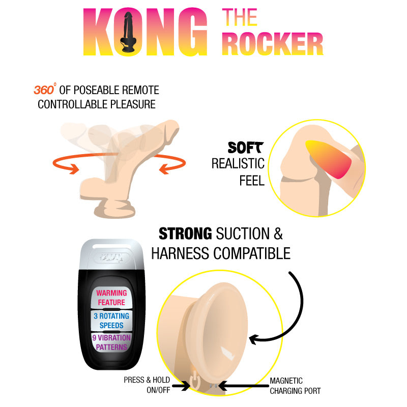 Shop Kong The Rocker Rotating Remote-Controlled Dong - Love Shop