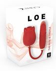 LOE The Rose and Thistle Premium Suction and Thrusting Stimulator Red