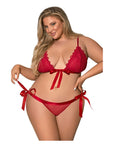 Sugar And Spice Ribbon Tie Bra And Panty Set