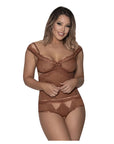 Caramel Kiss Cami And Split Crotch Boyshort