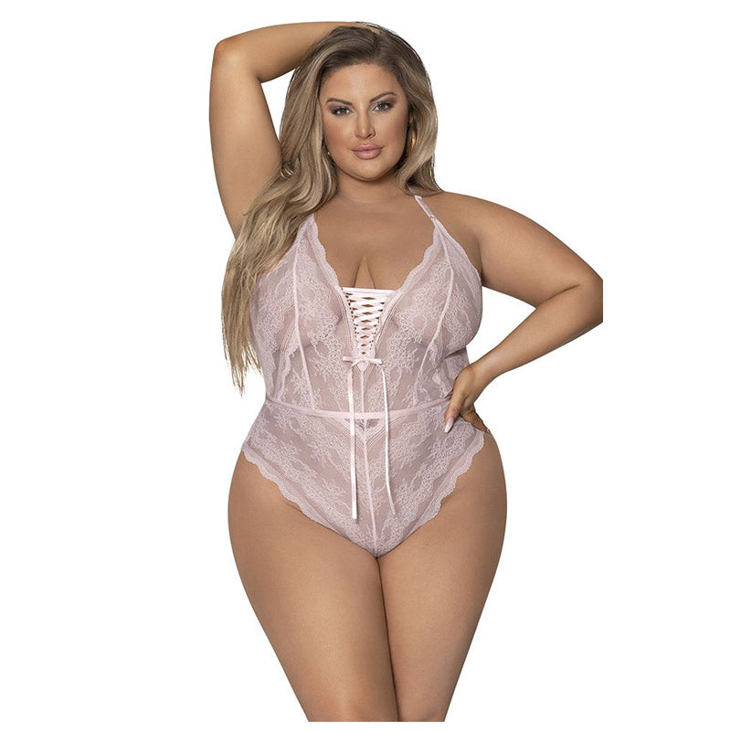 Seabreeze Strappy Back Teddy with Snap Crotch