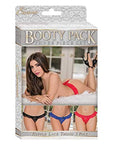 Booty Packs Ruffle Lace Thong 3 Pack