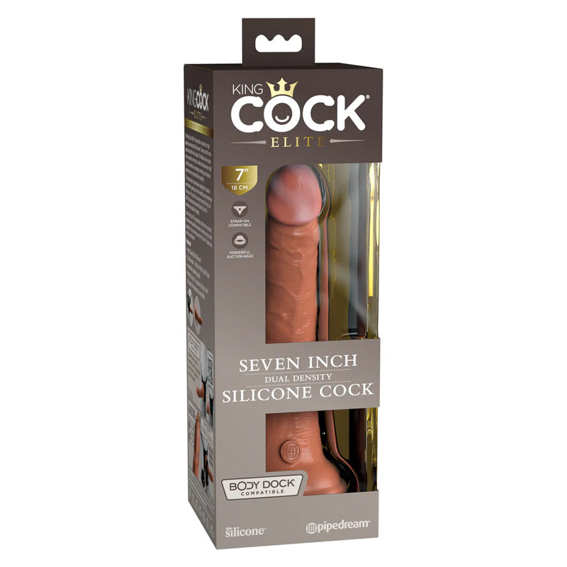 King Cock Elite 7"Dual Density Silicone Cock