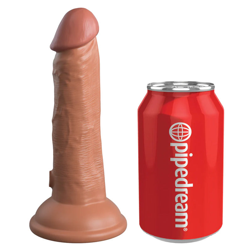 King Cock Elite 6"Dual Density Vibe Silicone Cock