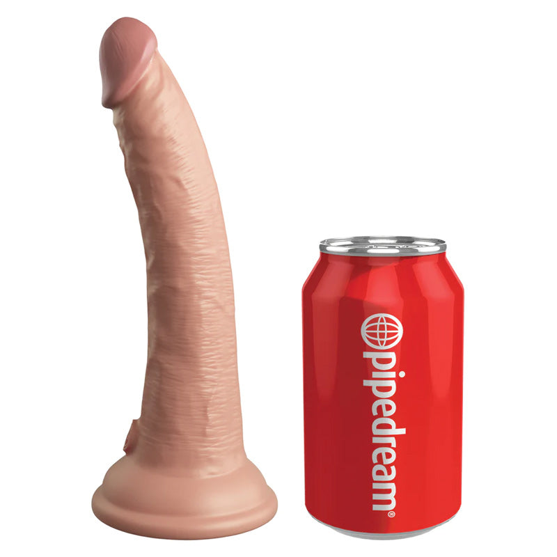 King Cock Elite 7"Dual Density Vibe Silicone Cock