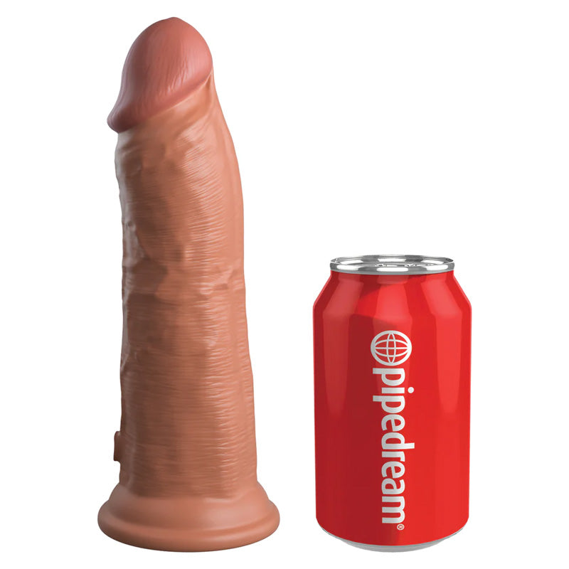 King Cock Elite 8"Dual Density Vibe Silicone Cock