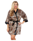 Popsi Printed Satin Robe