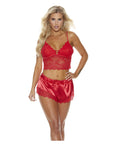 Popsi Satin Cami With Boyshorts