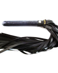 Rouge Marble Look Handle Leather Flogger