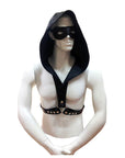 Rouge Garments Hoodie Harness (Faux Leather, Leather Strap)