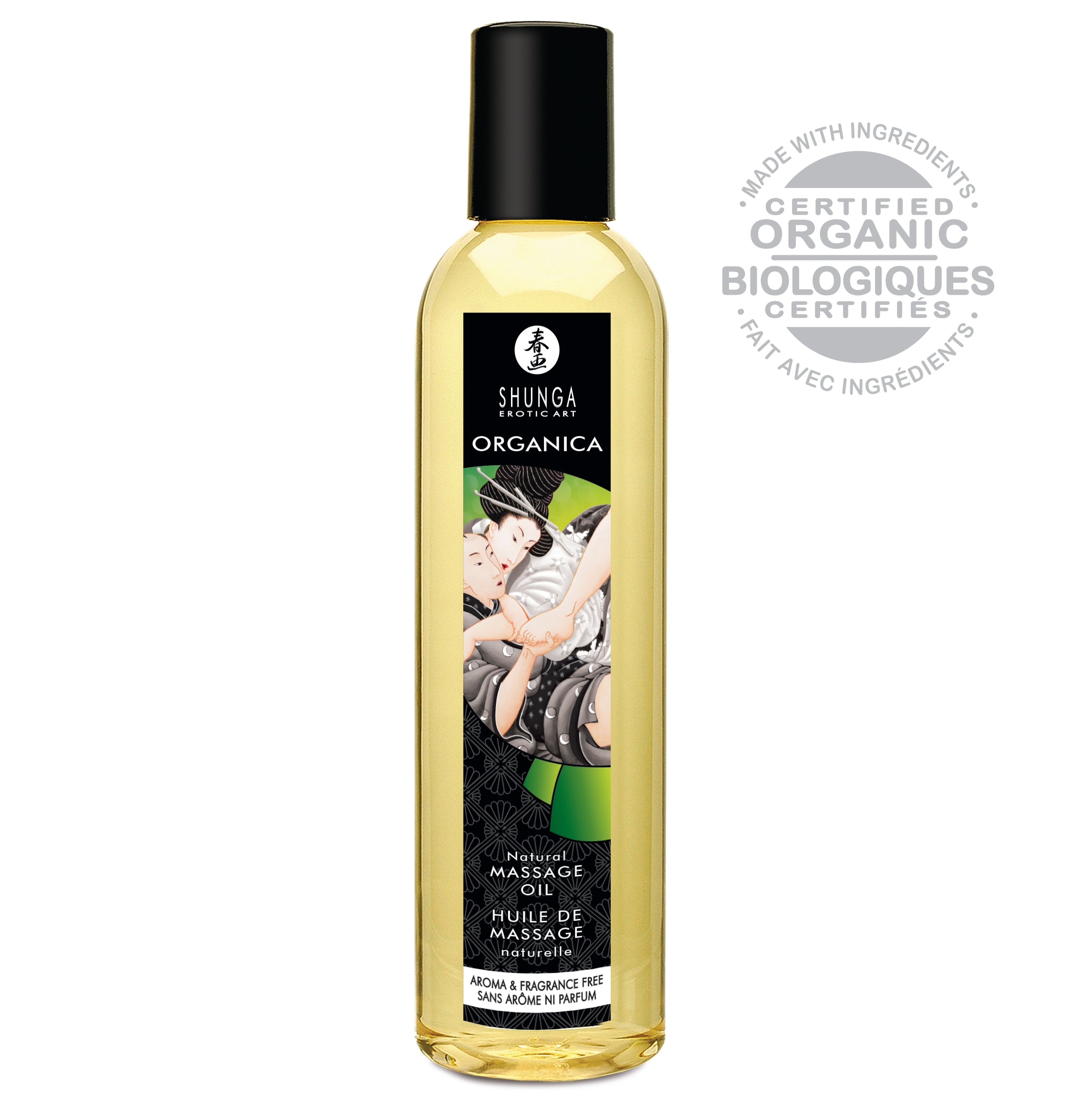 Shunga Organic Kissable Massage Oil