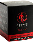 Secret Lovers Triple Rich Edible Massage Candles