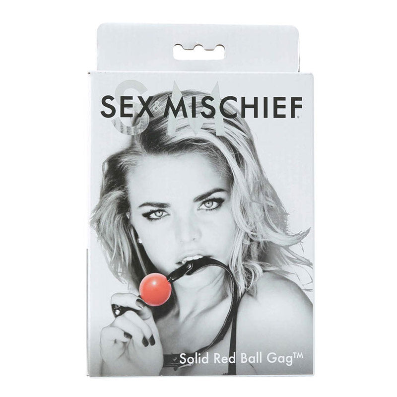 Sex &amp; Mischief Solid Red Ball Gag