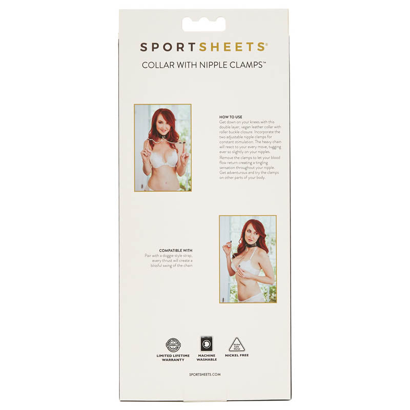 SportSheet Collar with Nipple Clamps
