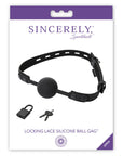 Sincerely Locking Lace Silicone Ball Gag