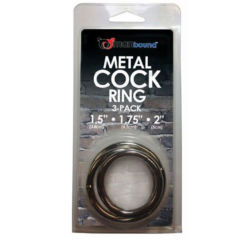 SportSheet Metal Cock Ring 3-Pack