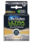 LifeStyles Ultra Sensitive Platinum Large Condoms