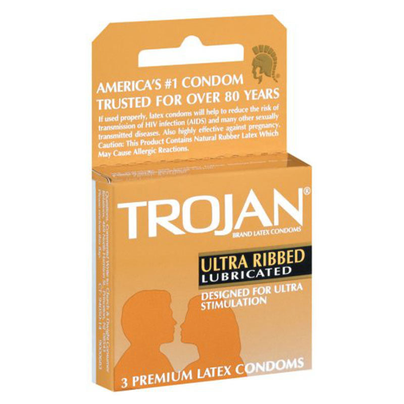 Trojan Ultra Ribbed 3 Pack