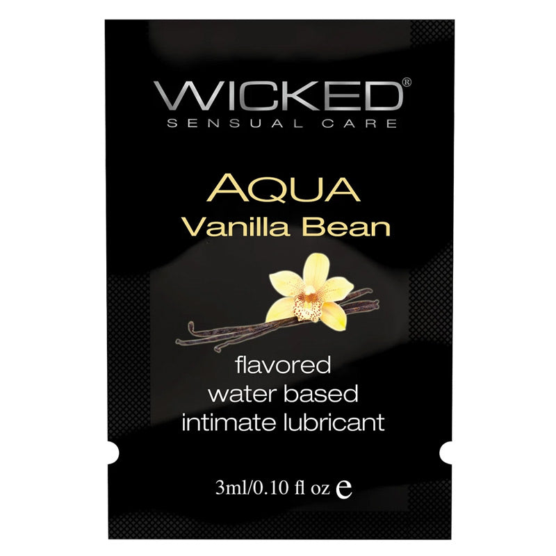 Wicked Sensual Aqua Vanilla Bean Flavoured Lubricant