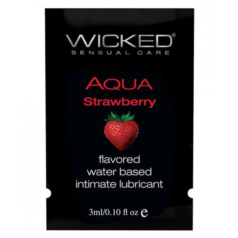 Wicked Sensual Aqua Strawberry Flavoured Lubricant