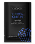 Wicked Sensual Aqua Blueberry Muffin Flavoured Lubricant