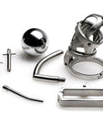 Encased Extreme Chastity Cage with Accessories