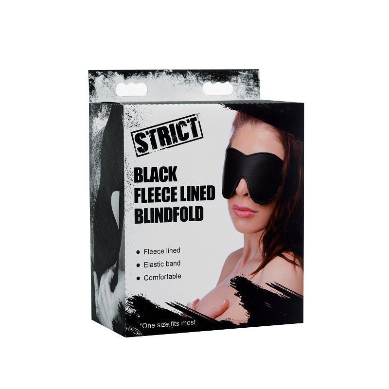 Black Fleece Lined Blindfold