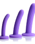 Tri-Play 3 Piece Silicone Dildo Set