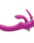 Regal Rider Vibrating Silicone Strapless Strap On Triple G Dildo