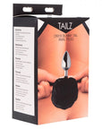 Onyx Bunny Tail Anal Plug, Black