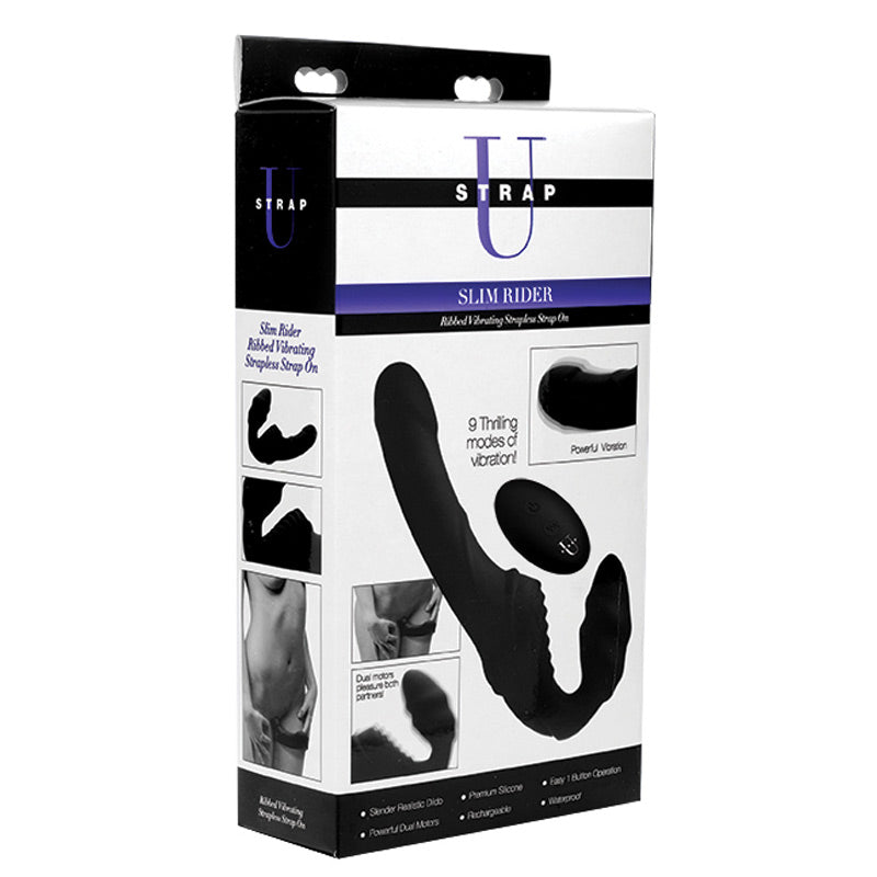 Pro Rider 9X Vibrating Silicone Strapless Strap-On with Remote Control