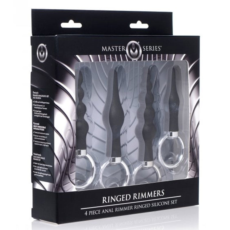 4 Piece Anal Rimmer Ringed Silicone Kit