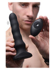 Silicone Vibrating & Squirming Plug with Remote Control