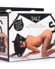 Black Cat Tail Anal Plug & Mask Set