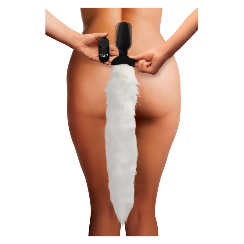 Vibrating White Fox Tail