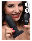 Worlds First Remote Control Inflatable 10X Vibrating Missile Silicone Anal Plug