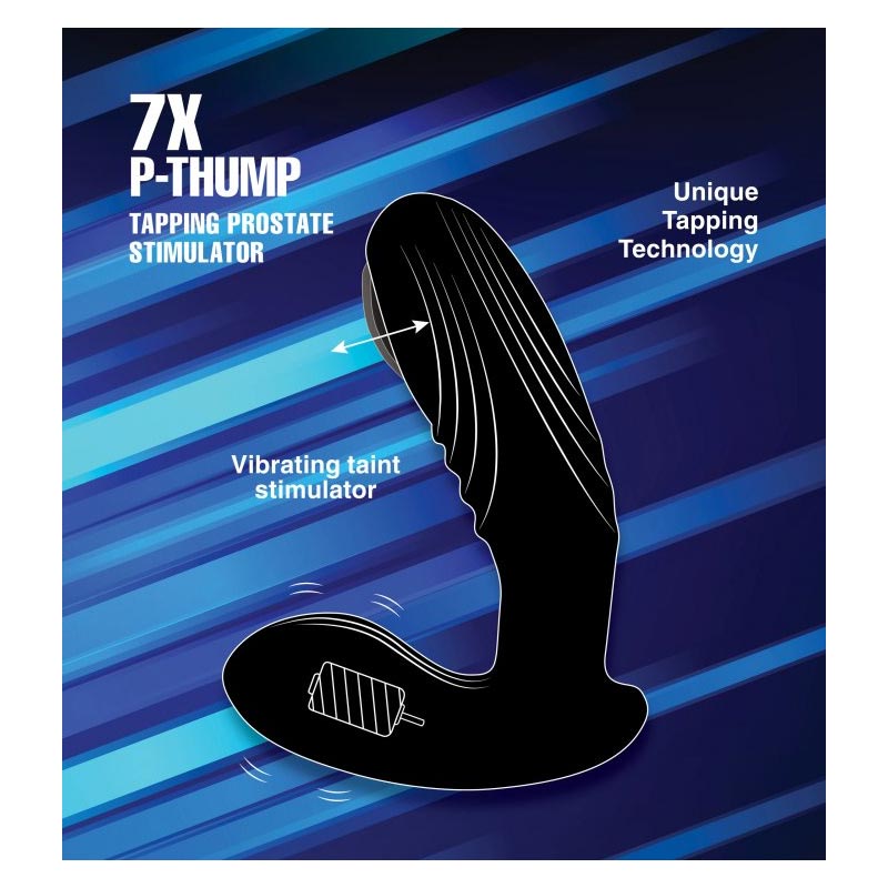 7x P-Thump Tapping Prostate Vibe with Remote Control