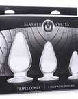 Triple Cones 3 Piece Anal Plug Set