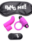 Bang Couples Love Ring, Finger Vibe, Bullet, & Blindfold Kit