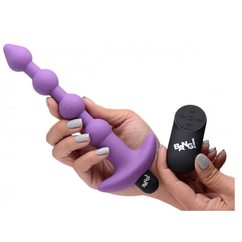 Bang Vibrating Silicone Anal Beads &amp; Remote Control