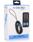 Vibrating & E-Stim Silicone Egg With Remote